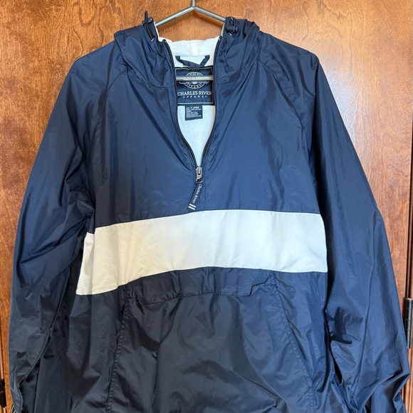 Charles River Apparel Other - Charles River Apparel Men's Windbreaker in Navy and White